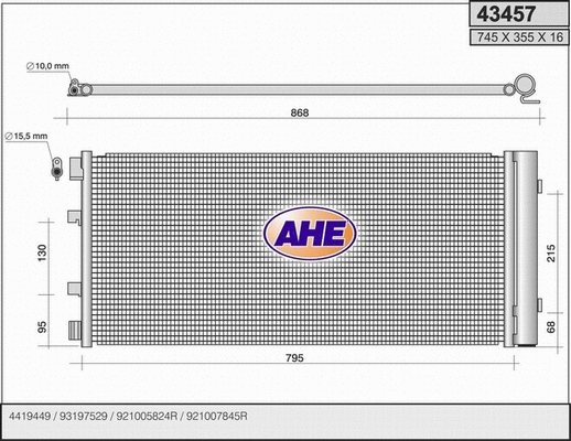 Condenser, air conditioning (43457)