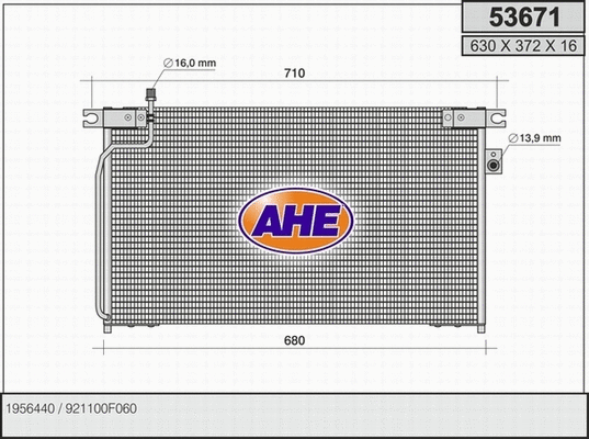 Condenser, air conditioning (53671)
