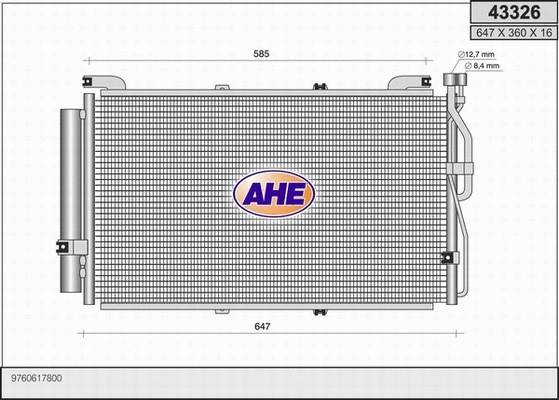 Condenser, air conditioning (43326)