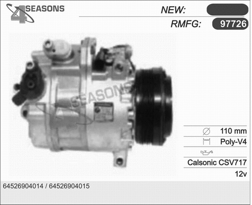 Compressor, air conditioning (97726)