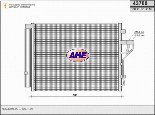 Condenser, air conditioning (43700)