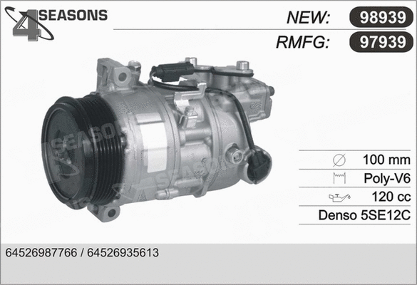 Compressor, air conditioning (97939)
