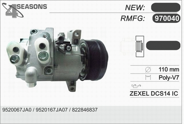 Compressor, air conditioning (970040)