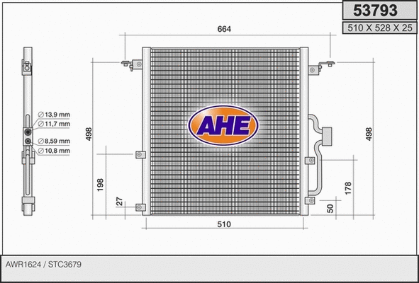 Condenser, air conditioning (53793)