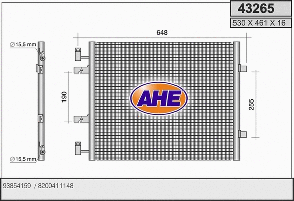 Condenser, air conditioning (43265)