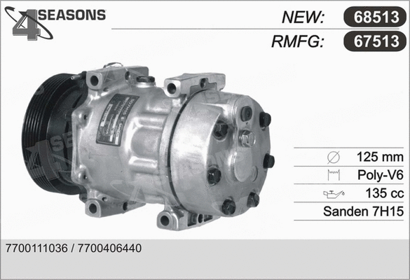 Compressor, air conditioning (67513)