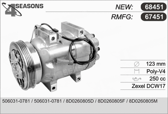 Compressor, air conditioning (67451)