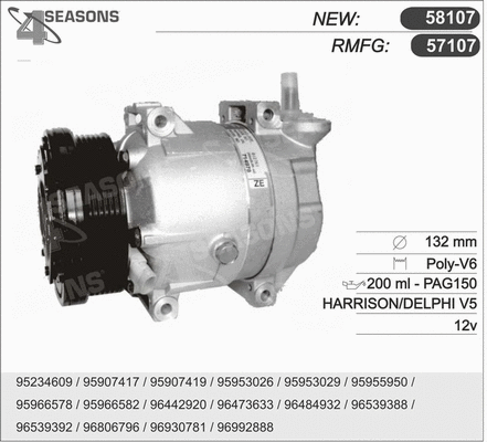 Compressor, air conditioning (57107)