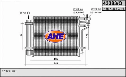 Condenser, air conditioning (43383/O)