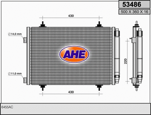 Condenser, air conditioning (53486)