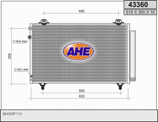 Condenser, air conditioning (43360)