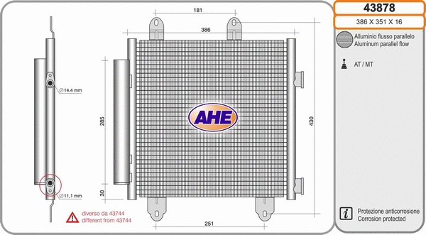 Condenser, air conditioning (43878)