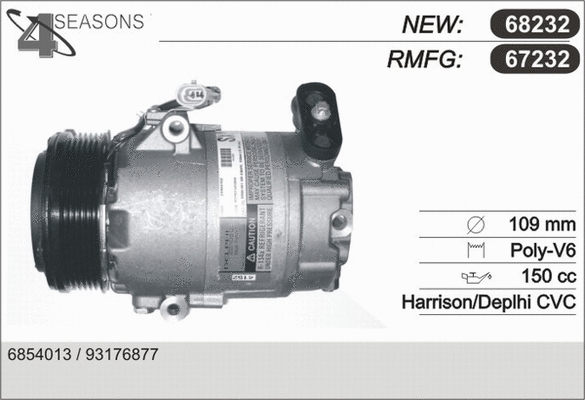 Compressor, air conditioning (67232)