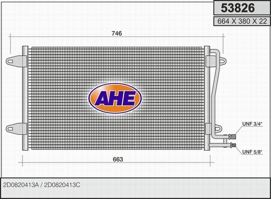 Condenser, air conditioning (53826)