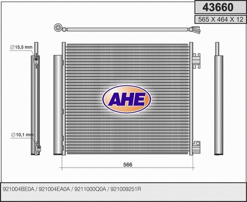 Condenser, air conditioning (43660)