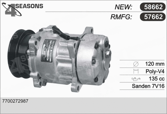 Compressor, air conditioning (57662)