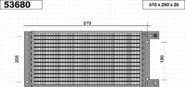 Condenser, air conditioning (53680)