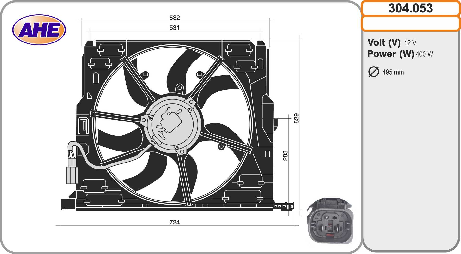 Fan, engine cooling (304.053)