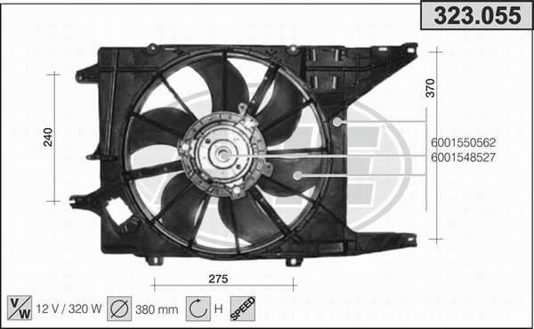 Fan, engine cooling (323.055)
