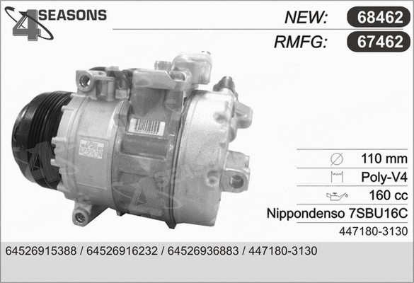 Compressor, air conditioning (67462)