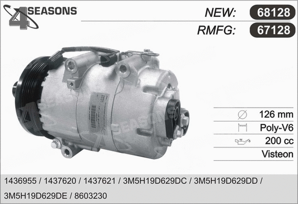 Compressor, air conditioning (67128)