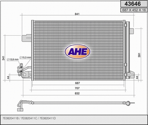 Condenser, air conditioning (43646)