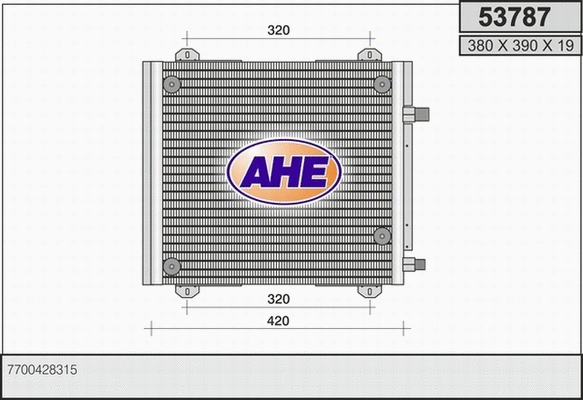 Condenser, air conditioning (53787)