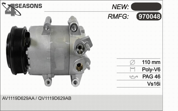 Compressor, air conditioning (970048)