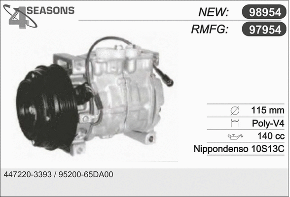 Compressor, air conditioning (97954)