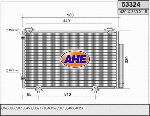 Condenser, air conditioning (53324)