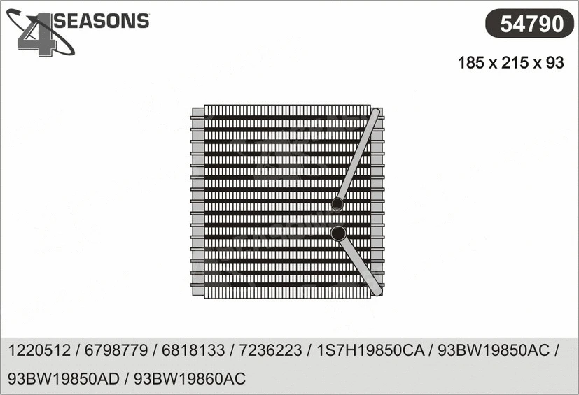 Evaporator, air conditioning (54790)