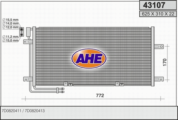 Condenser, air conditioning (43107)