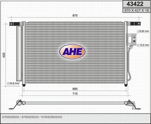 Condenser, air conditioning (43422)