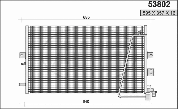 Condenser, air conditioning (53802)