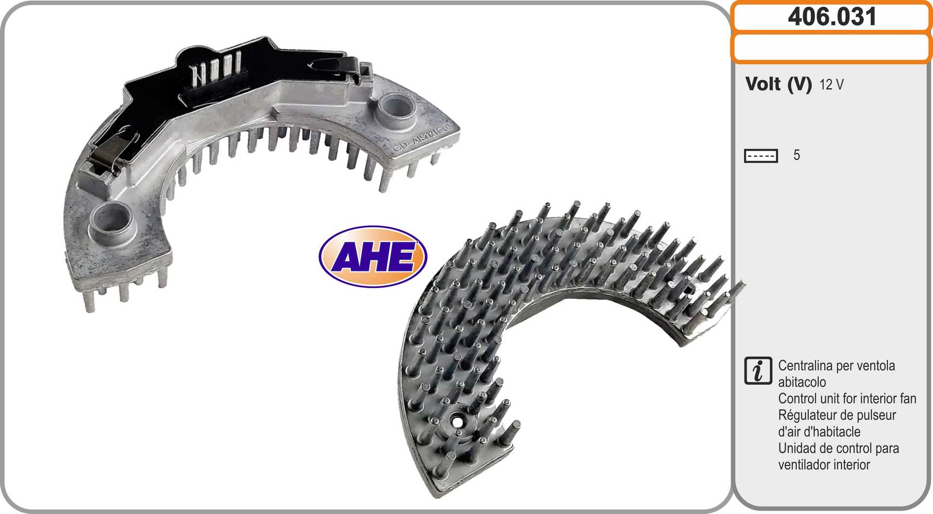 Control Unit, electric fan (engine cooling) (406.031)