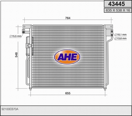 Condenser, air conditioning (43445)