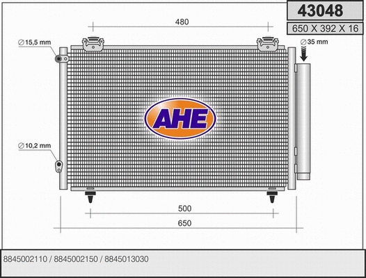 Condenser, air conditioning (43048)