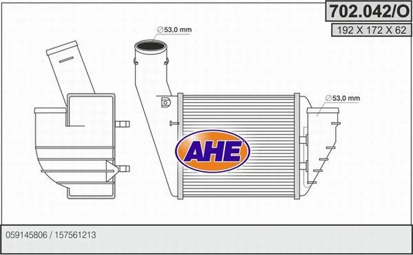 Charge Air Cooler (702.042/O)