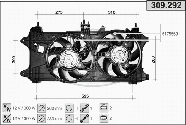 Fan, engine cooling (309.292)