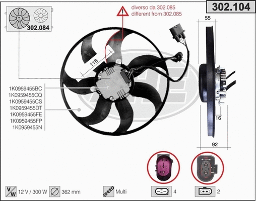 Fan, engine cooling (302.104)
