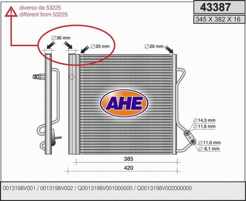 Condenser, air conditioning (43387)
