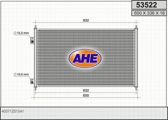 Condenser, air conditioning (53522)