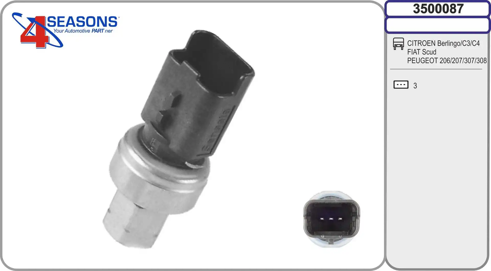 Pressure Switch, air conditioning (3500087)