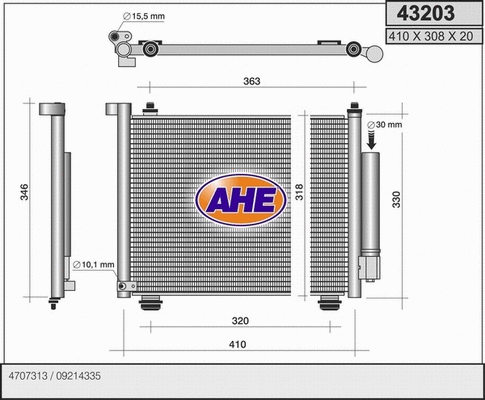 Condenser, air conditioning (43203)