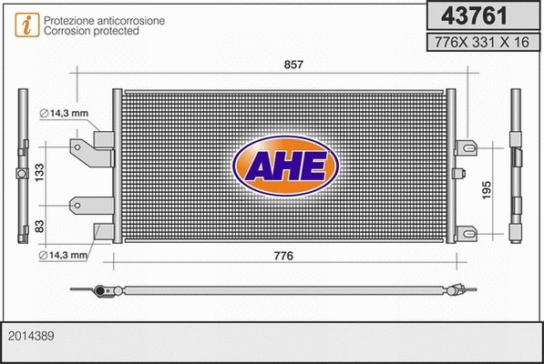 Condenser, air conditioning (43761)