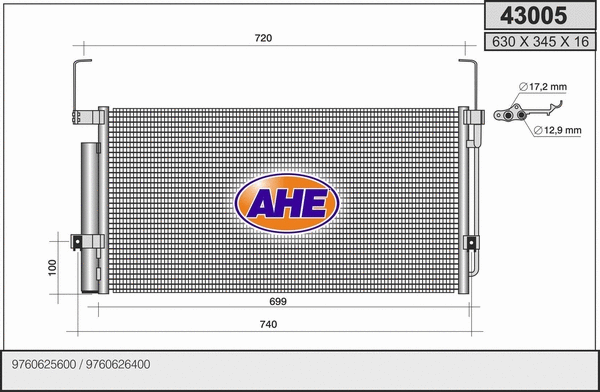 Condenser, air conditioning (43005)