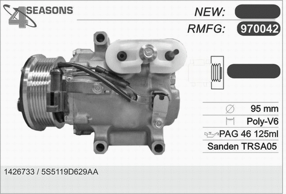 Compressor, air conditioning (970042)
