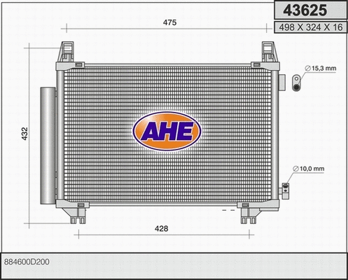 Condenser, air conditioning (43625)