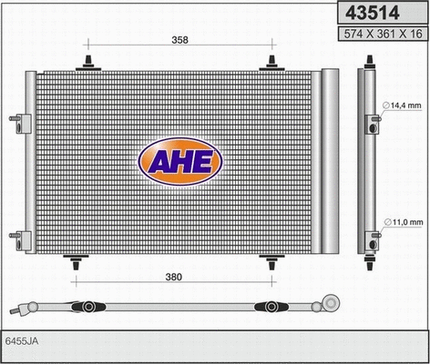 Condenser, air conditioning (43514)