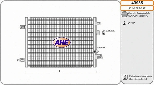 Condenser, air conditioning (43935)